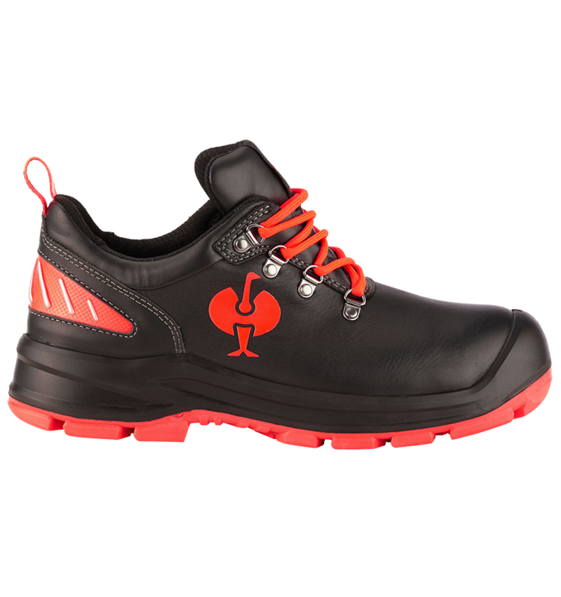 S3: S3 Halfhoge veiligheidsschoe. e.s. Umbriel II low + zwart/signaalrood 1