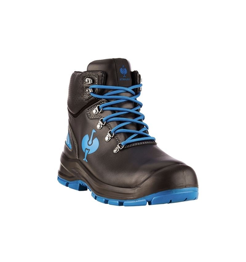 S3: S3 Halfhoge veiligheidsschoe. e.s. Umbriel II mid + zwart/gentiaanblauw 2