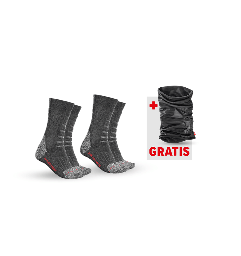 Kleding: SET: 2x e.s. Allroundsokken funktion x-warm/high + zwart