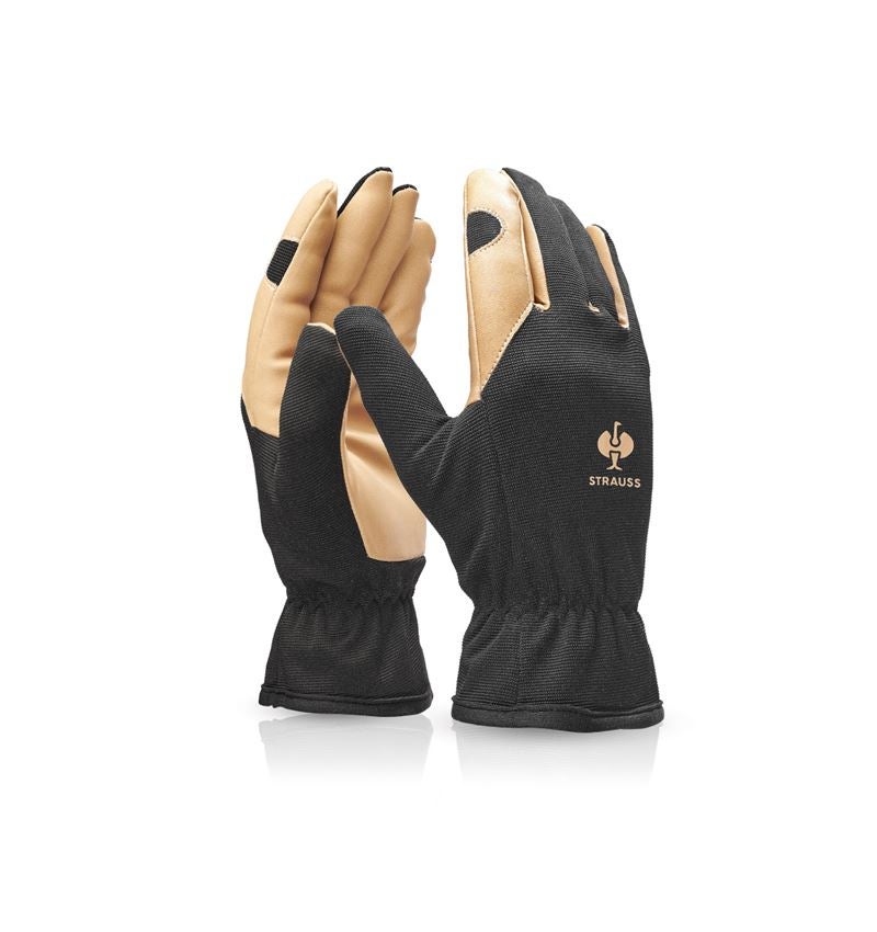 Hybride: Montagehandschoenen Intense light + zwart/bruin