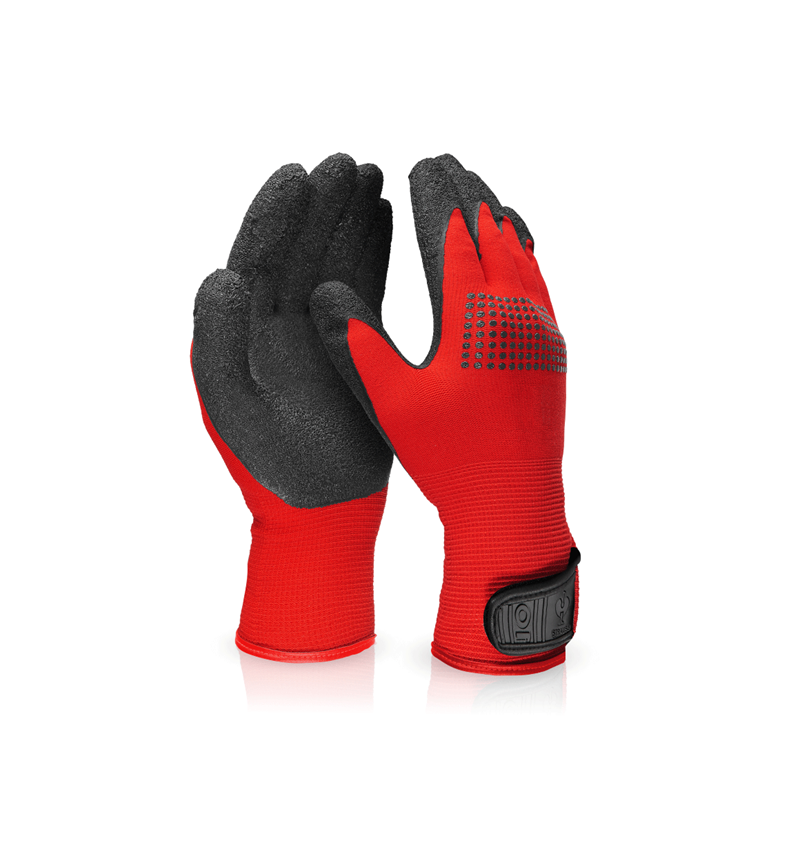 Gecoate: Gebreide latex handschoenen Techno Grip