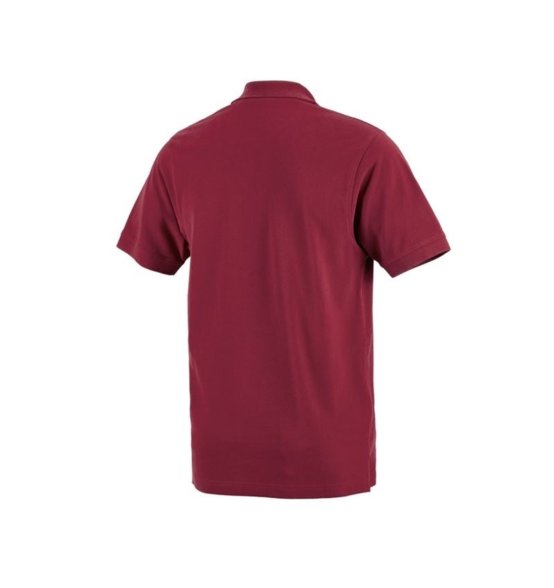 Bovenkleding: e.s. Polo-Shirt cotton Pocket + bordeaux 1