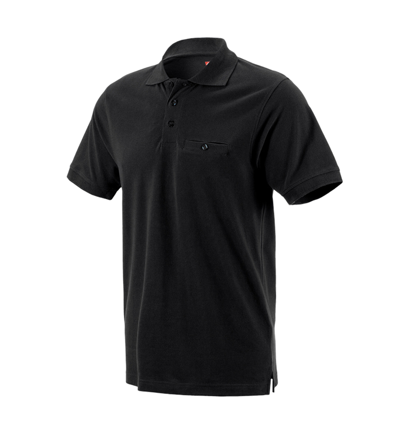 Schrijnwerkers / Meubelmakers: e.s. Polo-Shirt cotton Pocket + zwart 2