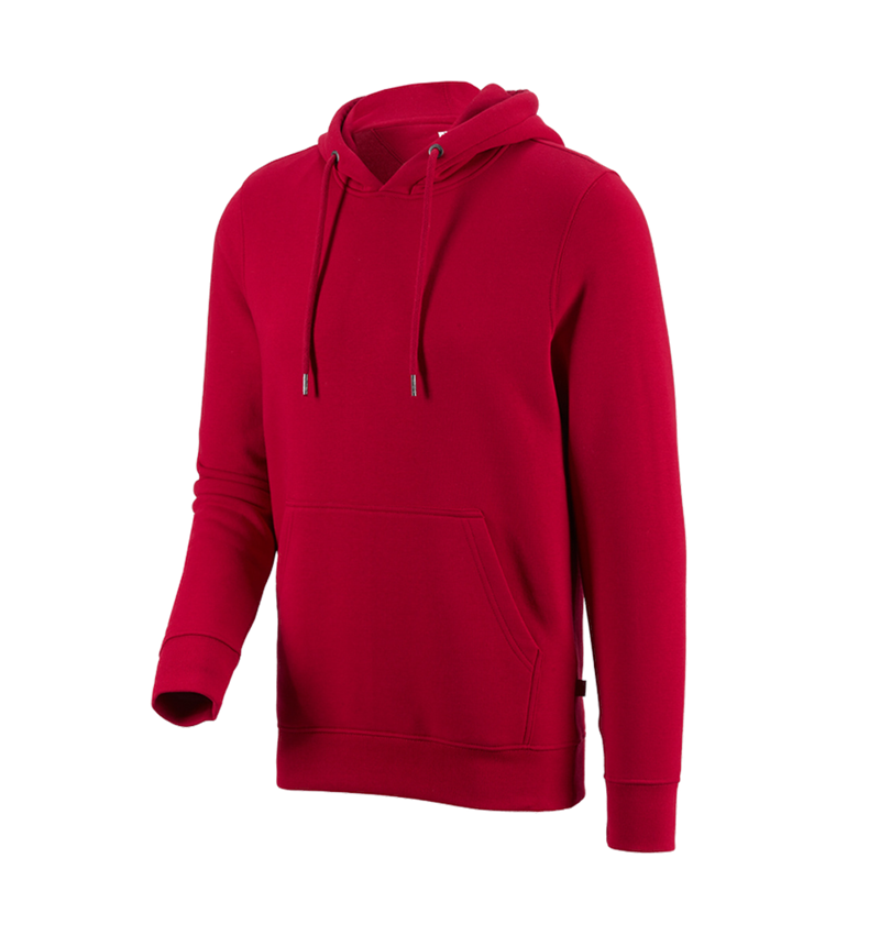 Bovenkleding: e.s. Hoody-Sweatshirt poly cotton + vuurrood 3