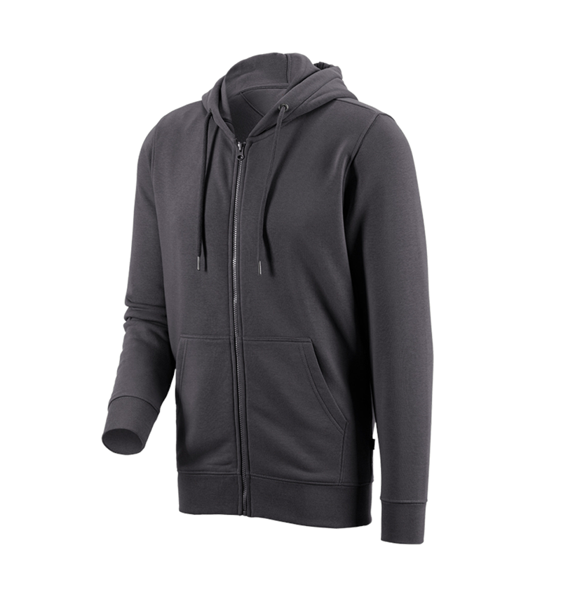 Bovenkleding: e.s. Hoody-Sweatjack poly cotton + antraciet 2