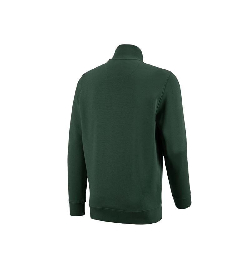 Onderwerpen: e.s. ZIP-Sweatshirt poly cotton + groen 1