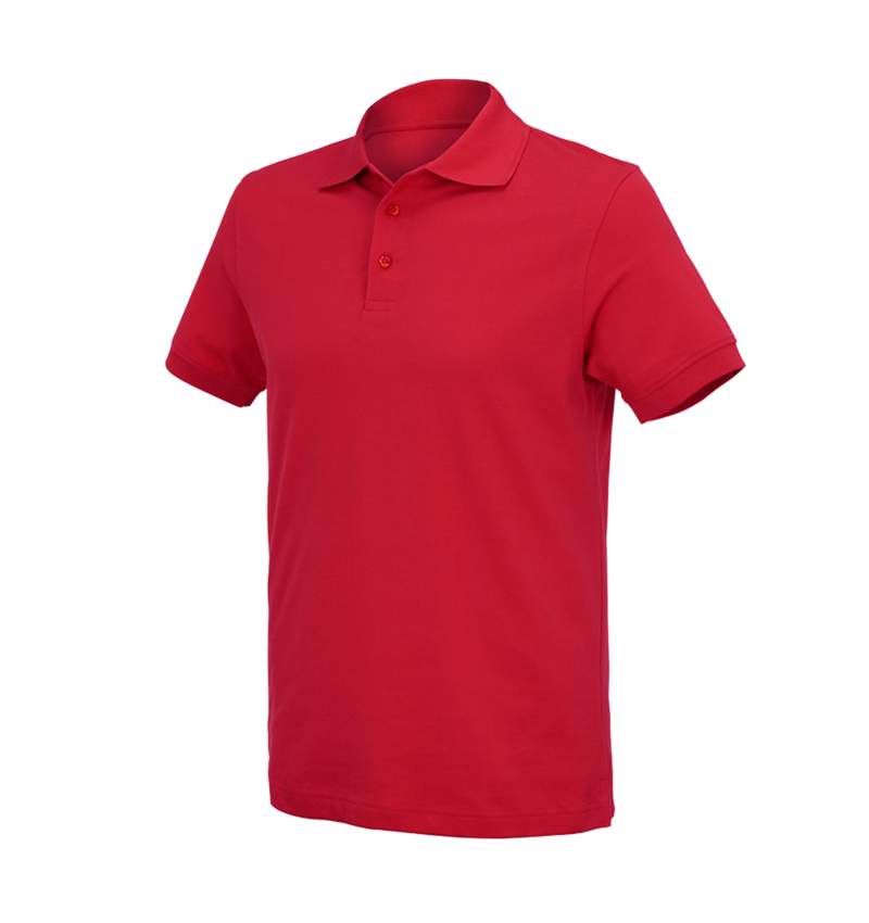 Bovenkleding: e.s. Polo-Shirt cotton Deluxe + vuurrood 2