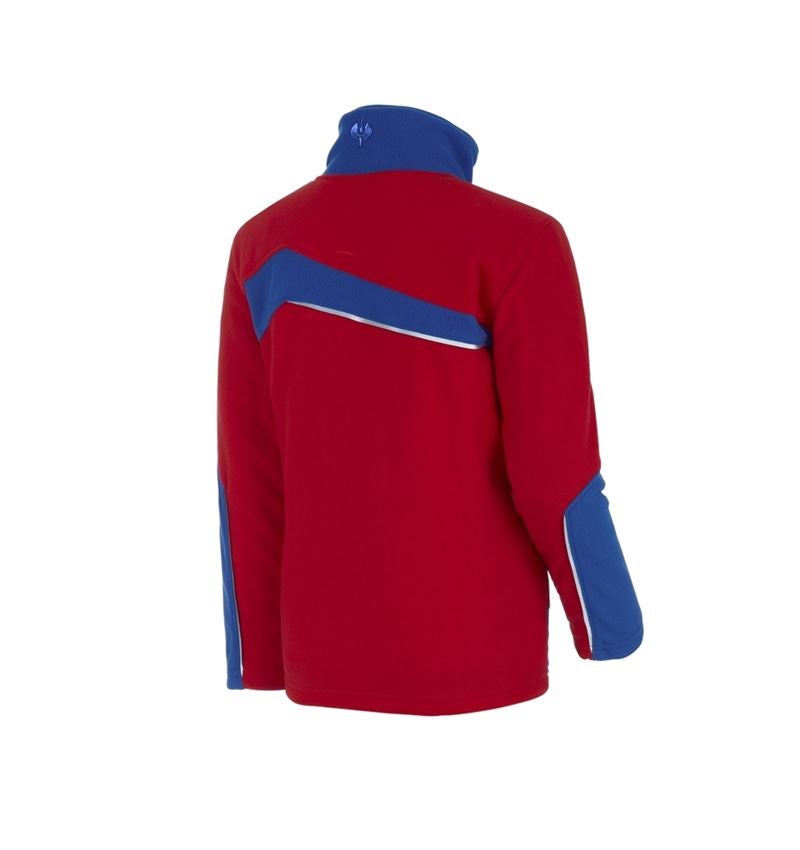 Jassen: Fleecejack e.s.motion 2020, kinderen + vuurrood/korenblauw 5