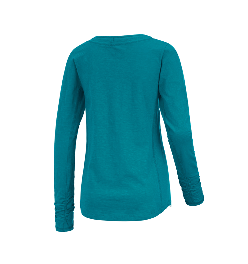 Onderwerpen: e.s. Longsleeve cotton slub, dames + oceaan 4