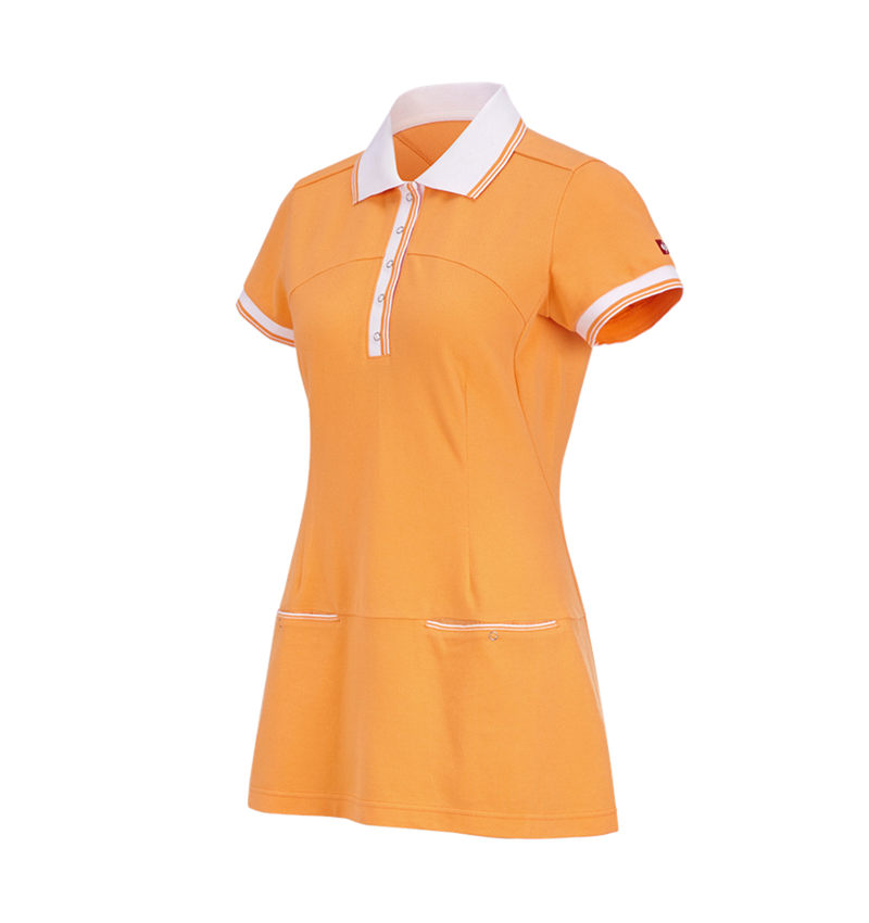 Jurken | Rokken: Piqué-jurk e.s.avida + licht oranje