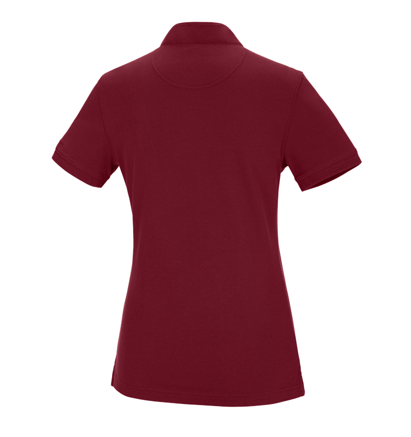 Bovenkleding: e.s. Poloshirt cotton Mandarin, dames + robijn 4