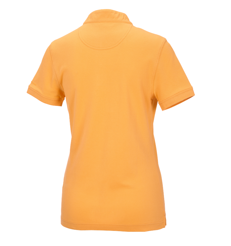 Bovenkleding: e.s. Poloshirt cotton Mandarin, dames + licht oranje 4