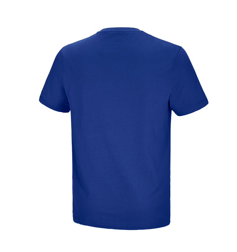 Bovenkleding: e.s. T-shirt cotton stretch Pocket + korenblauw 1