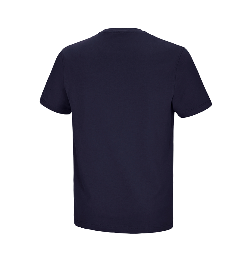 Bovenkleding: e.s. T-shirt cotton stretch Pocket + donkerblauw 3