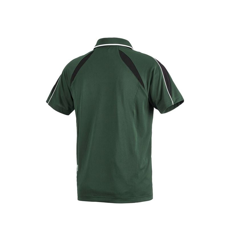 Bovenkleding: e.s. Funktioneel Polo-Shirt poly Silverfresh + groen/zwart 3