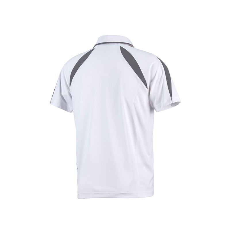 Bovenkleding: e.s. Funktioneel Polo-Shirt poly Silverfresh + wit/cement 3