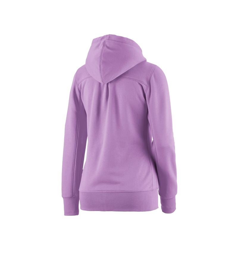 Bovenkleding: e.s. Hoody-Sweatjack poly cotton, dames + lavendel 1