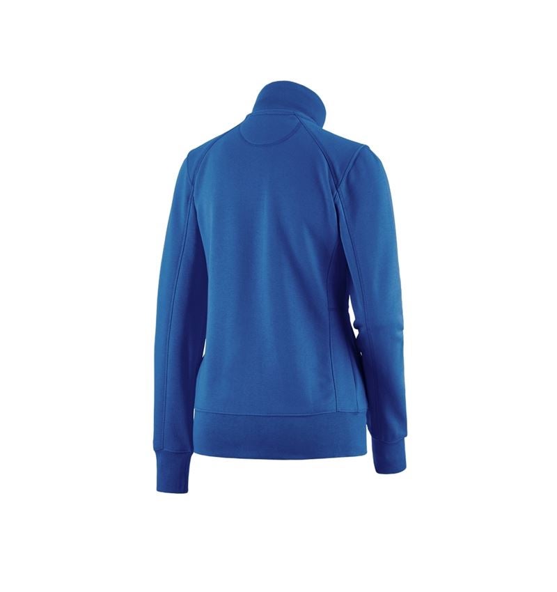Bovenkleding: e.s. Sweatjack poly cotton, dames + gentiaanblauw 2