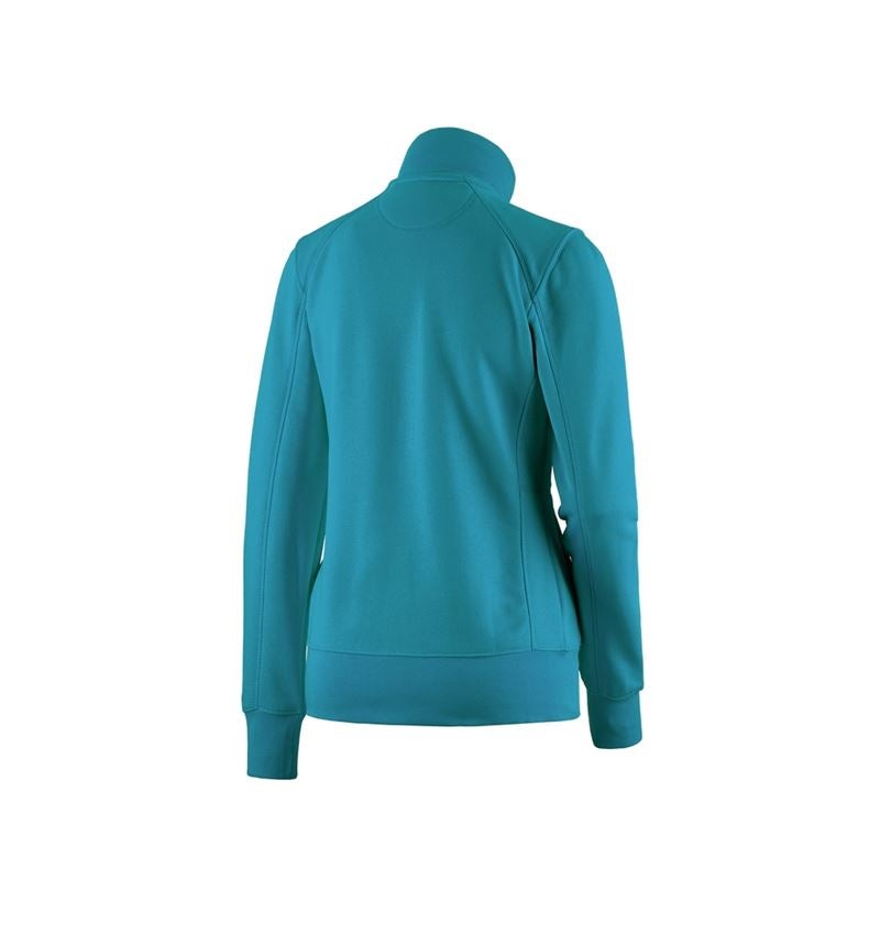 Bovenkleding: e.s. Sweatjack poly cotton, dames + oceaan 1