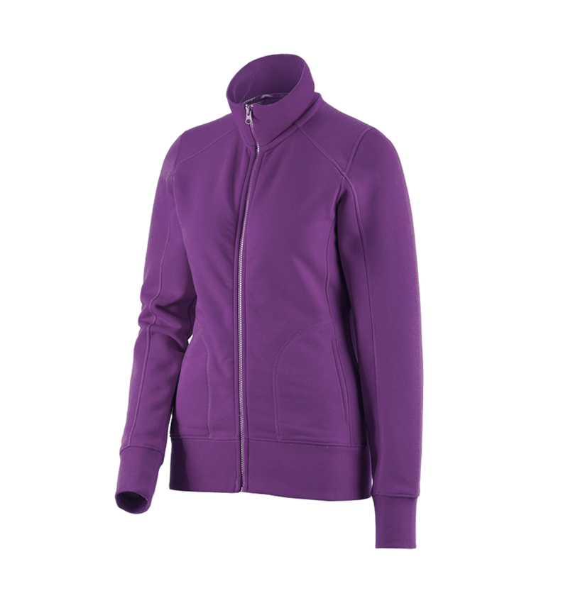 Bovenkleding: e.s. Sweatjack poly cotton, dames + violet