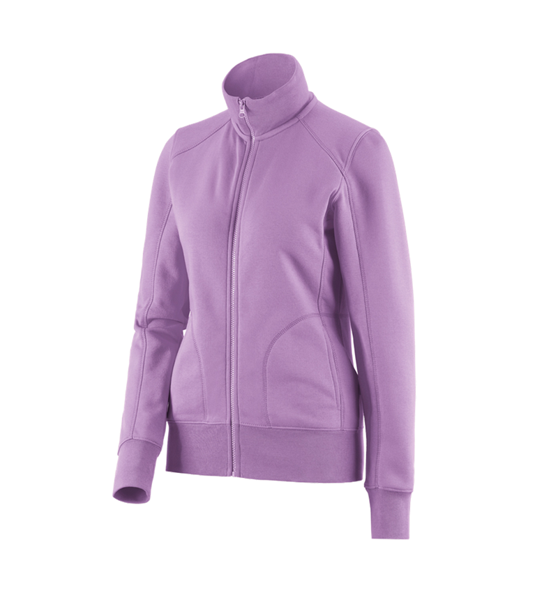 Bovenkleding: e.s. Sweatjack poly cotton, dames + lavendel 1