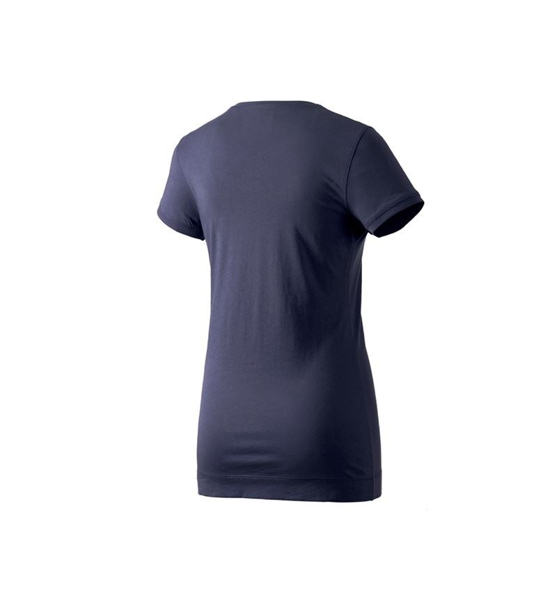 Bovenkleding: e.s. Long-Shirt cotton, dames + donkerblauw 1