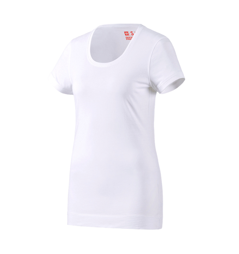 Onderwerpen: e.s. Long-Shirt cotton, dames + wit