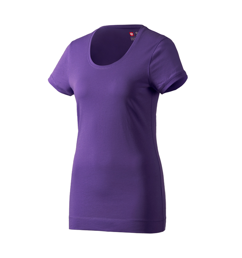 Bovenkleding: e.s. Long-Shirt cotton, dames + lilas