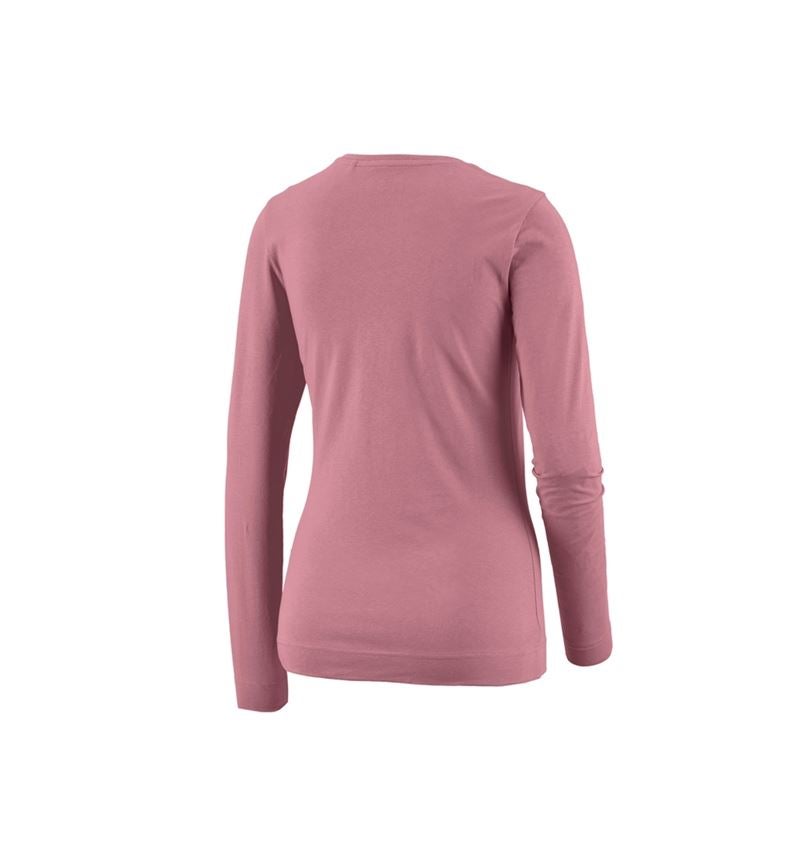 Bovenkleding: e.s. Longsleeve cotton stretch, dames + oudroze 1
