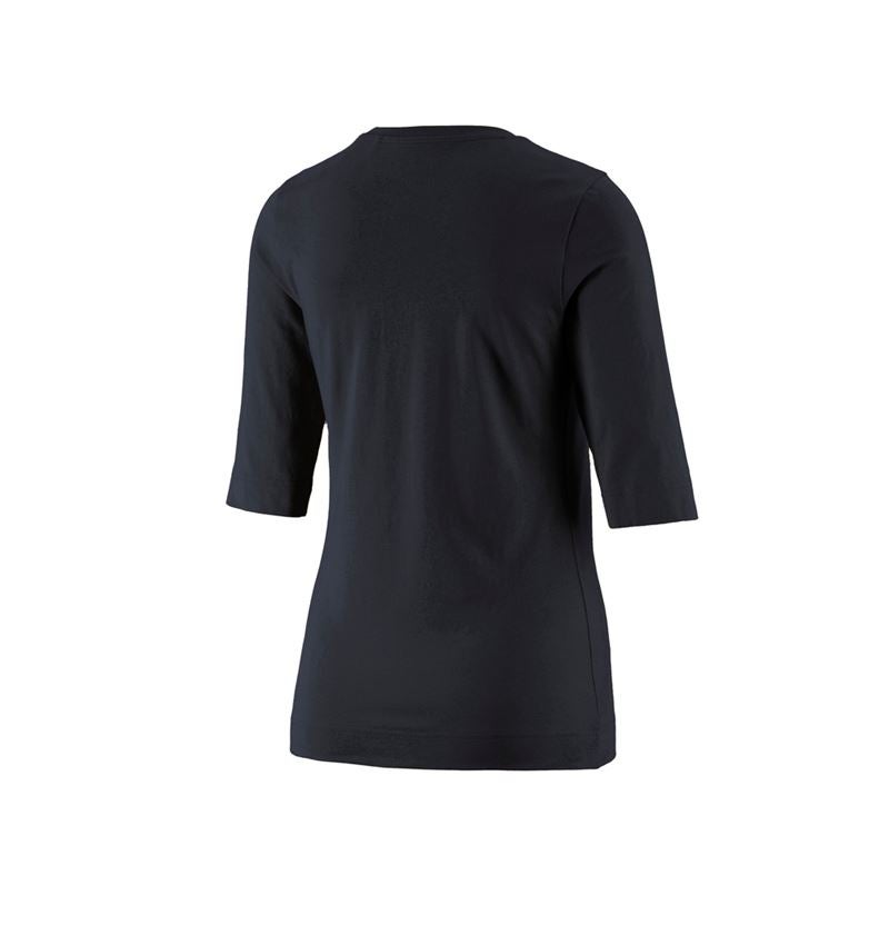 Onderwerpen: e.s. Shirt 3/4-mouw cotton stretch, dames + zwart 4
