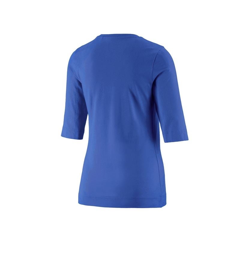 Bovenkleding: e.s. Shirt 3/4-mouw cotton stretch, dames + korenblauw 1