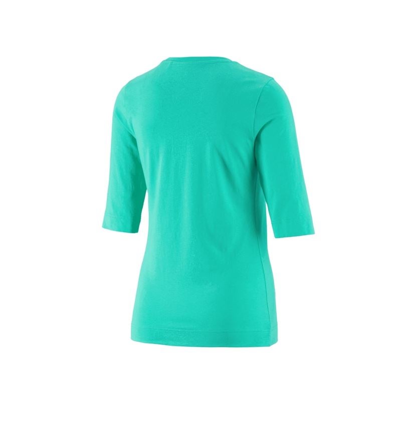 Bovenkleding: e.s. Shirt 3/4-mouw cotton stretch, dames + lagune 2