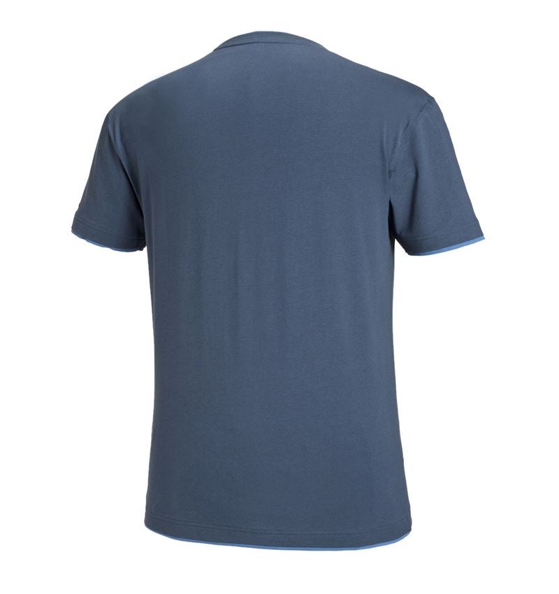 Bovenkleding: e.s. T-Shirt cotton stretch Layer + pacific/kobalt 2