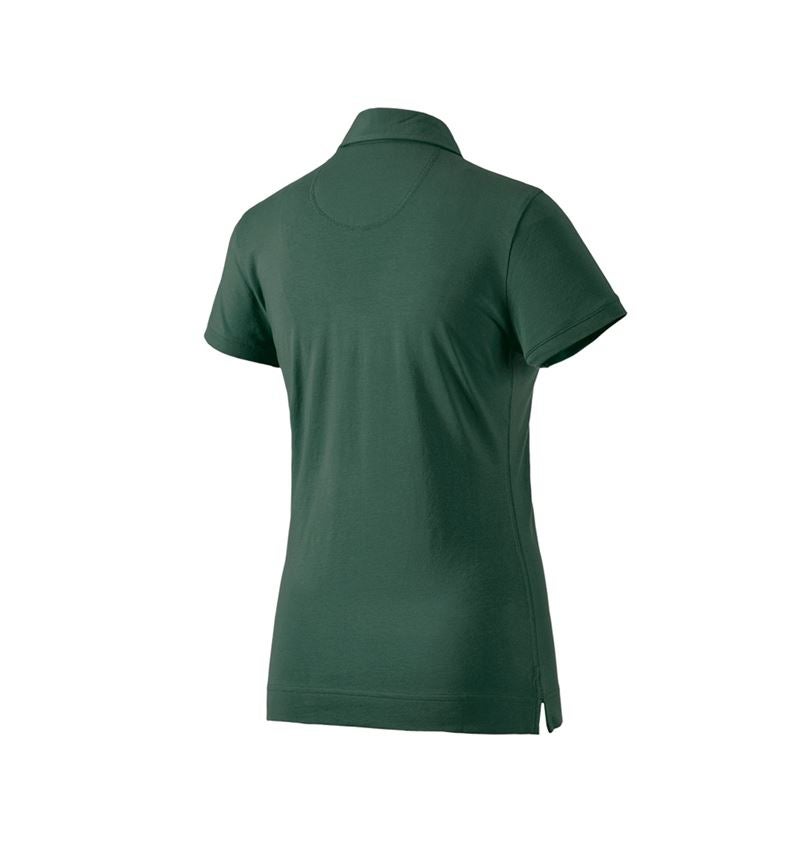 Bovenkleding: e.s. Polo-Shirt cotton stretch, dames + groen 1