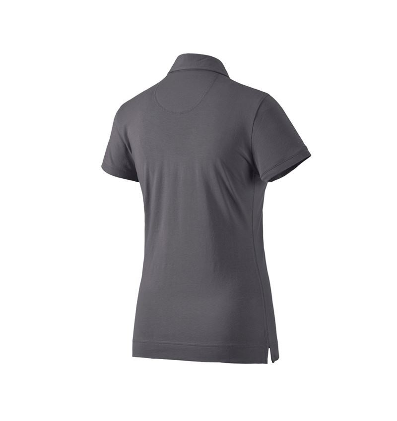 Bovenkleding: e.s. Polo-Shirt cotton stretch, dames + antraciet 3