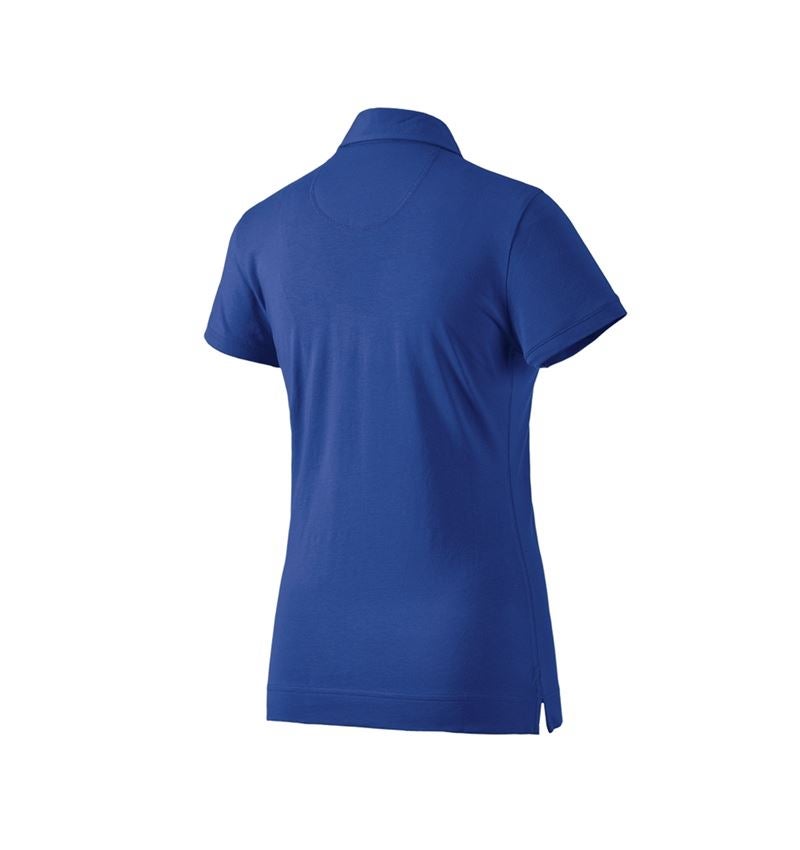 Bovenkleding: e.s. Polo-Shirt cotton stretch, dames + korenblauw 1