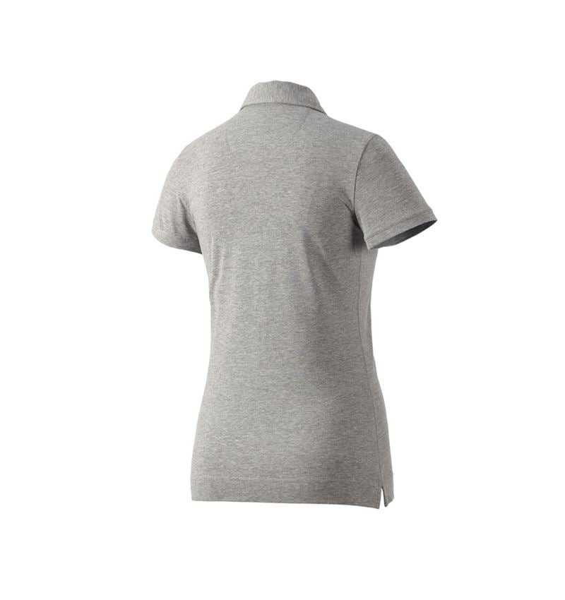 Bovenkleding: e.s. Polo-Shirt cotton stretch, dames + grijs mêlee 1