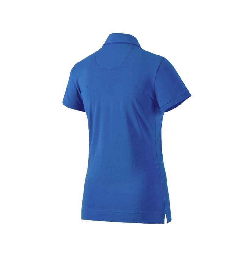 Bovenkleding: e.s. Polo-Shirt cotton stretch, dames + gentiaanblauw 1