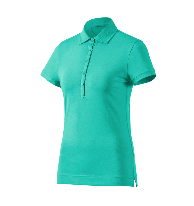 Bovenkleding: e.s. Polo-Shirt cotton stretch, dames + lagune 3