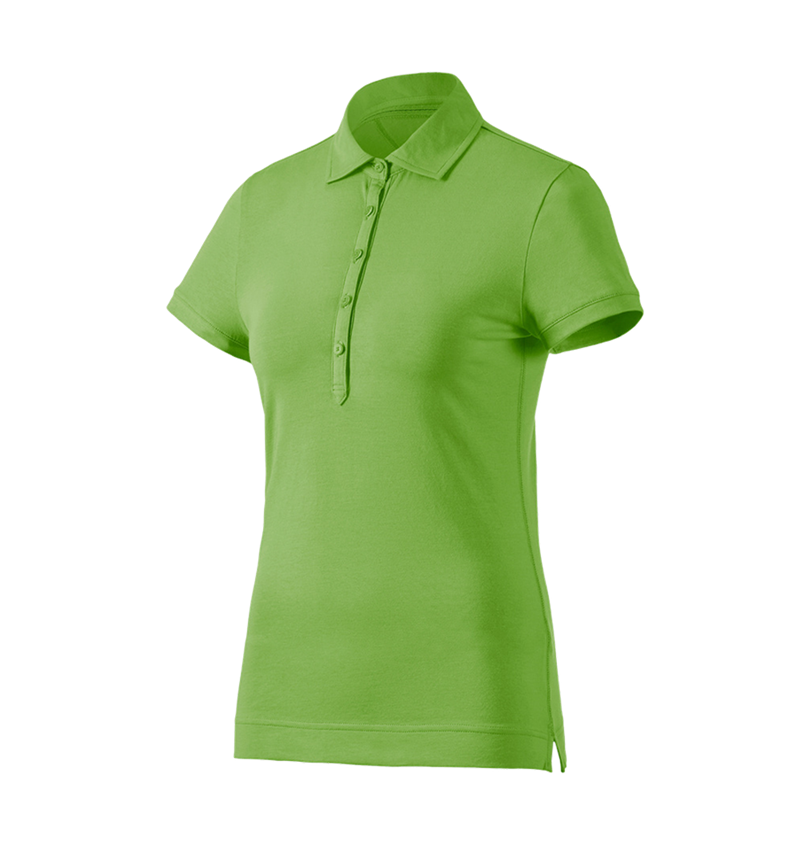 Bovenkleding: e.s. Polo-Shirt cotton stretch, dames + zeegroen 2