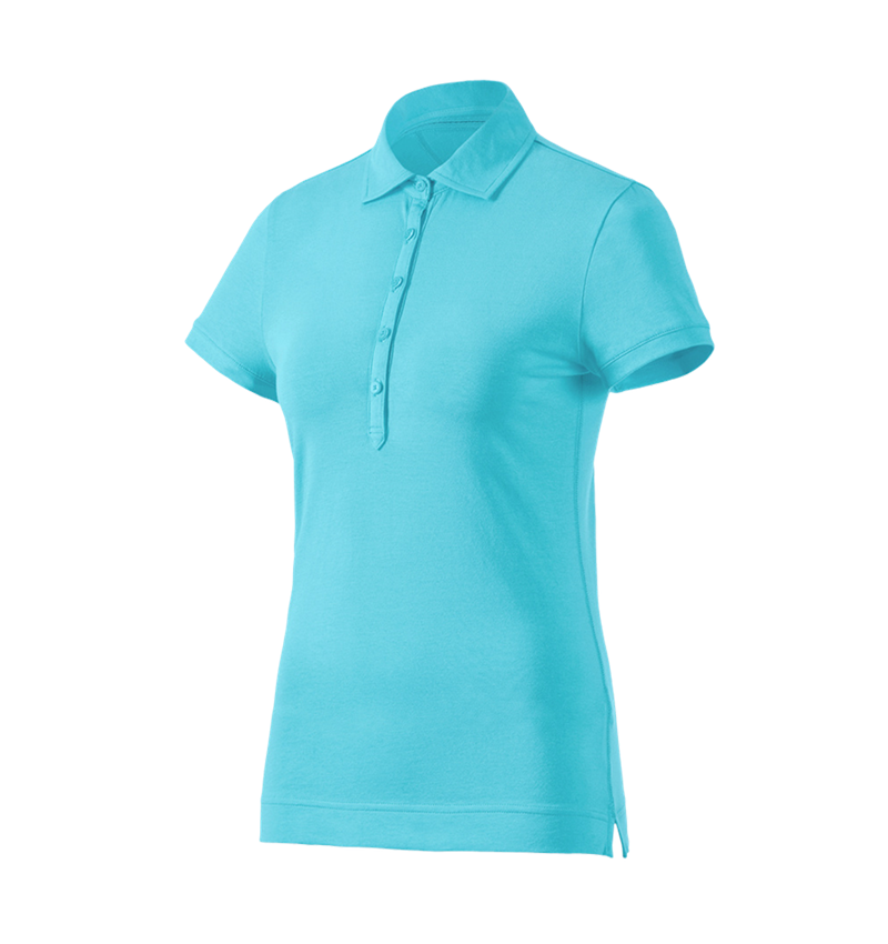 Bovenkleding: e.s. Polo-Shirt cotton stretch, dames + capri