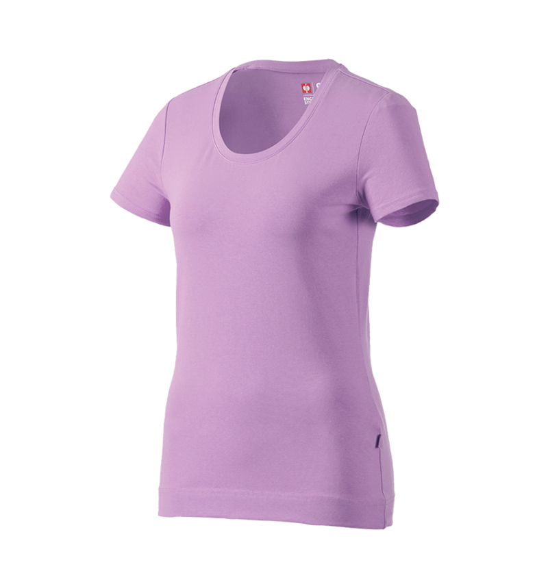 Bovenkleding: e.s. T-Shirt cotton stretch, dames + lavendel 3