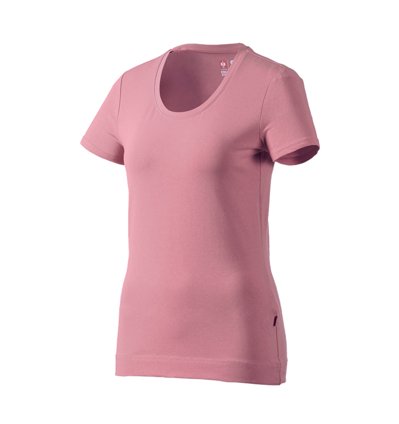 Bovenkleding: e.s. T-Shirt cotton stretch, dames + oudroze 3