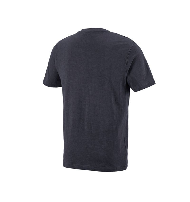 Onderwerpen: e.s. T-Shirt cotton slub V-Neck + saffier 5