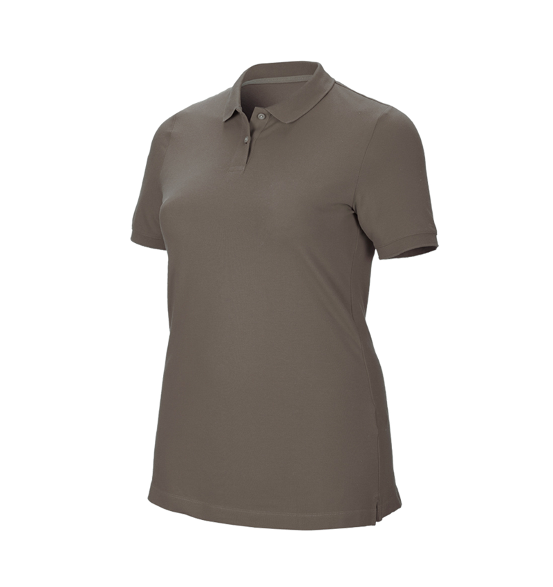 Bovenkleding: e.s. Pique-Polo cotton stretch, dames, plus fit + steen 2