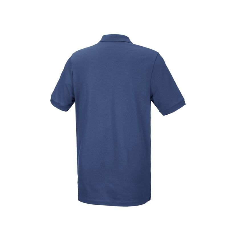 Bovenkleding: e.s. Piqué-Polo cotton stretch, long fit + kobalt 3