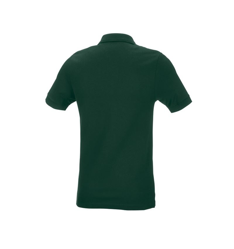 Bovenkleding: e.s. Pique-Polo cotton stretch, slim fit + groen 3