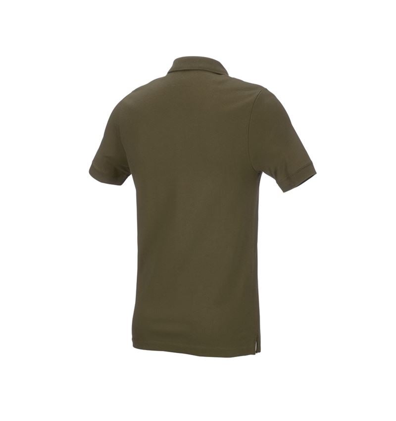 Bovenkleding: e.s. Pique-Polo cotton stretch, slim fit + moddergroen 3