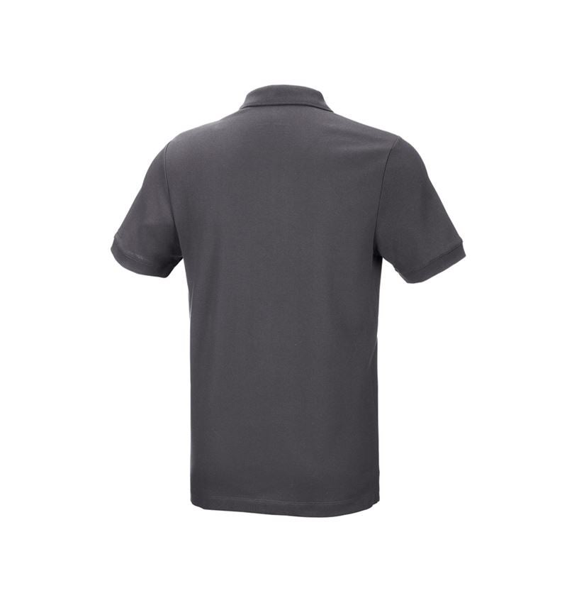 Bovenkleding: e.s. Pique-Polo cotton stretch + antraciet 3