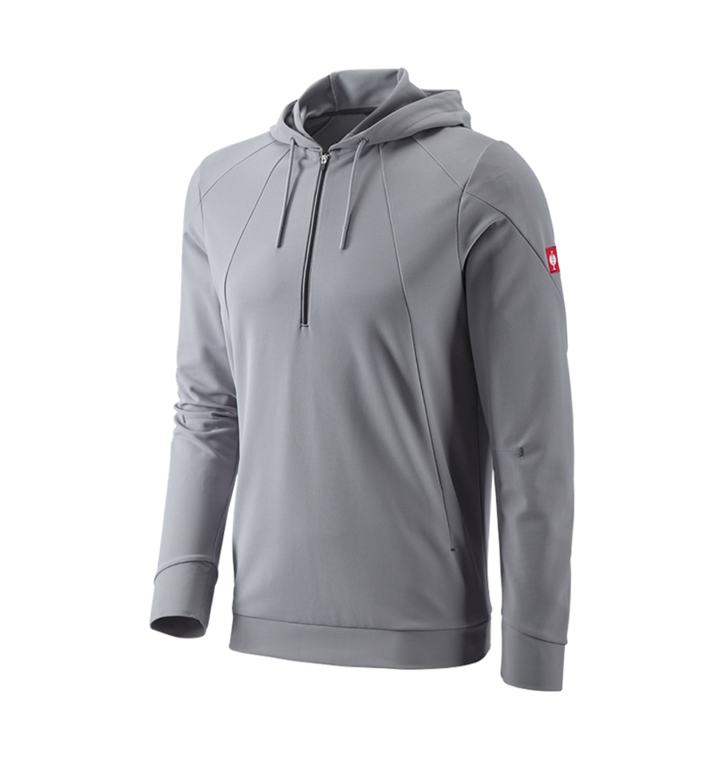 Bovenkleding: e.s. Functionele Hoody-Longsleeve UV + platina/antraciet 3